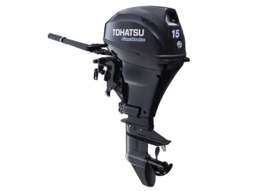 2017 Tohatsu 15 HP MFS15DEFL Outboard Motor - Image 1