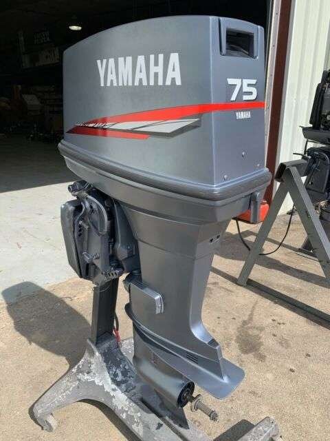 75-1.jpg 1999 Yamaha 75 HP 3 Cylinder Carbureted 2 Stroke 20" (Long Shaft) Outboard Motor - Image 1