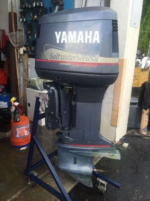 Q-9.jpg 2001 Yamaha V225 HP Saltwater Series II OX66 Fuel Injection 3.1L V6 2 Stroke 30" Outboard Motor - Image 1