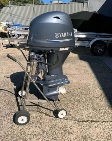 2018 Yamaha 50HP Outboard Motor – Serviced – Controls Included – Warranty – Ready to Run